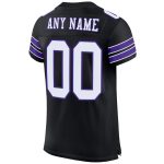 Personalized Black Purple White Mesh Football Jersey for Men and Women Personalized Black White-Purple Mesh Football Jersey
