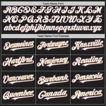 Custom Name Number Baseball Jersey - Personalized Black White Purple Old Gold Authentic Raglan Sleeves Personalized Black