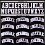 Personalized Black Purple Throwback Basketball Jersey for Men - Style 3 Personalized Black White-Purple Throwback Basketball
