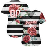 Custom Name and Number 3D Pattern Mandalas Black Red White Baseball Jersey Authentic Team Design Personalized Black White-Red