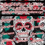 Custom Name Number 3D Skull T-Shirt - Personalized Black White Red Fashion Performance Shirt Personalized Black White-Red