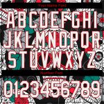 Custom Name Number 3D Skull T-Shirt - Personalized Black White Red Fashion Performance Shirt Personalized Black White-Red