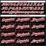 Personalized 3D Spider Web Baseball Jersey in Black, White, and Red Personalized Black White-Red 3D Spider Web Baseball Jersey
