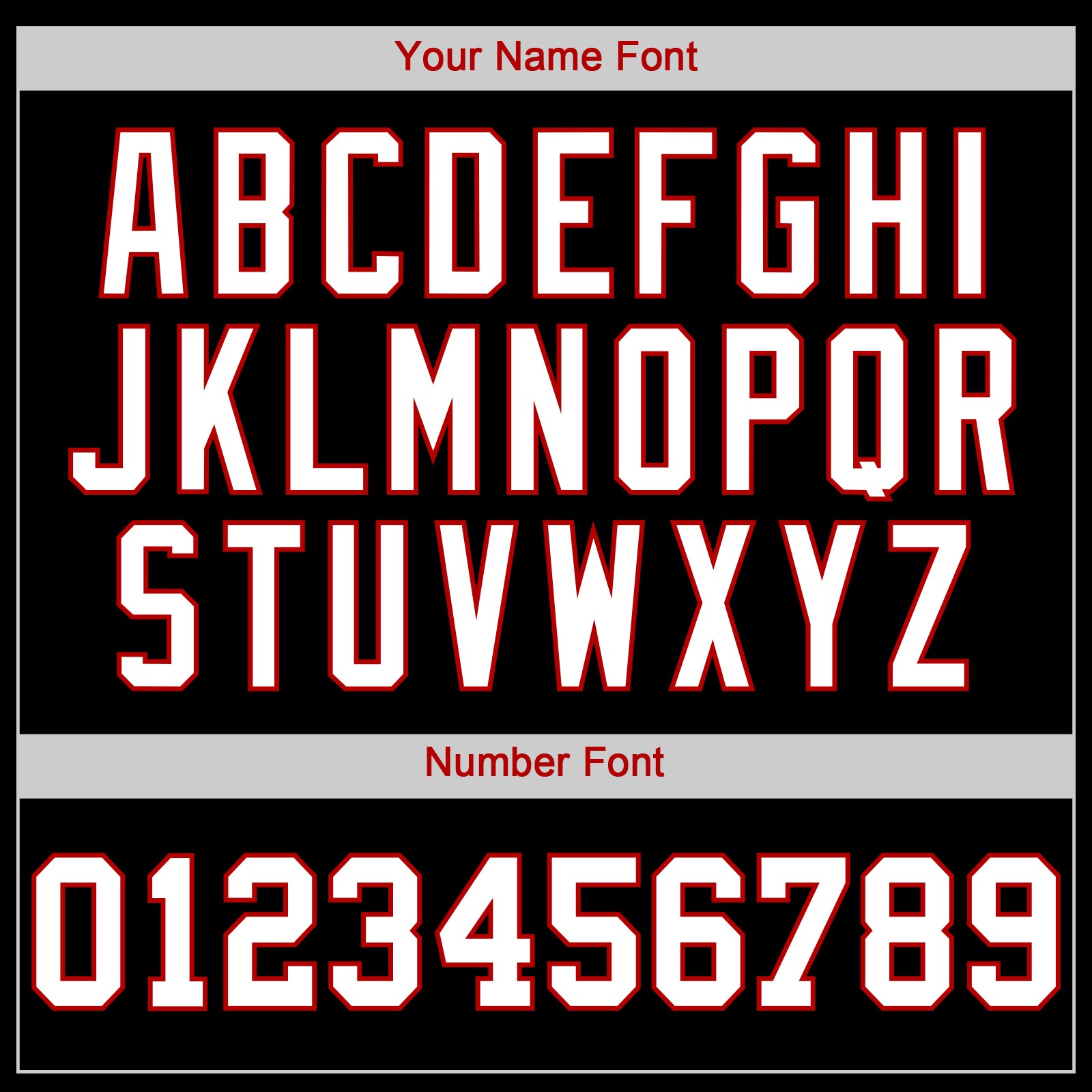 Personalized Black White-Red Authentic Baseball Jersey Team Custom Name and Number Custom Authentic Baseball Jersey with Personalized Name and Number - Black White and Red Team Colors Personalized Black White-Red - Image 4