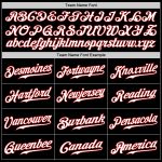 Custom Name Number Skull Baseball Jersey - Personalized Black White Red Fashion Team Shirt Personalized Black White-Red Authentic