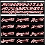Personalized Authentic Black White Red Sleeveless Baseball Jersey Personalized Black White-Red Authentic Sleeveless Baseball