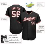 Custom Team Softball Jersey - Personalized Black White Red with Name & Number Personalized Black White-Red Authentic Softball