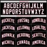 Personalized Black and Red Authentic Throwback Basketball Jersey Personalized Black White-Red Authentic Throwback Basketball