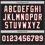 Custom Two Tone Baseball Jersey - Personalized Black Red White with Team Name & Number Personalized Black White-Red Authentic