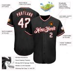 Personalized Black Red White Baseball Jersey for Men and Women 2 Personalized Black White-Red Baseball Jersey 2