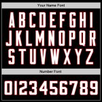 Personalized Black Red White Baseball Jersey for Men and Women 2 Personalized Black White-Red Baseball Jersey 2
