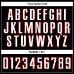 Personalized Black Red White Baseball Jersey for Men and Women - Customizable Sportswear Personalized Black White-Red Baseball
