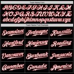 Personalized Baseball Jersey for Men and Women - Black White Red, Size 69 Personalized Black White-Red Baseball Jersey 69