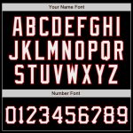 Personalized Baseball Jersey for Men and Women - Black White Red, Size 69 Personalized Black White-Red Baseball Jersey 69