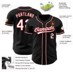 Custom Black and Red Baseball Jersey for Adults, Personalized Sportswear Personalized Black White-Red Baseball Jersey 70