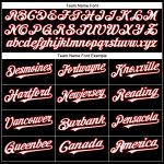 Personalized Black Red White Baseball Jersey for Men Women - Custom Name and Number 72 Personalized Black White-Red Baseball