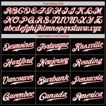 Customizable Black Red White Baseball Jersey for Men and Women Personalized Black White-Red Baseball Jersey