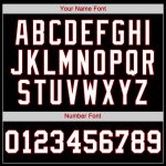 Customizable Black Red White Baseball Jersey for Men and Women Personalized Black White-Red Baseball Jersey