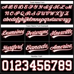 Personalized Basketball Shorts in Black, White, and Red - Custom Sportswear Personalized Black White-Red Basketball Shorts