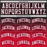 Personalized Basketball Jersey Black White Red Fade Fashion Style Personalized Black White-Red Fade Fashion Basketball Jersey