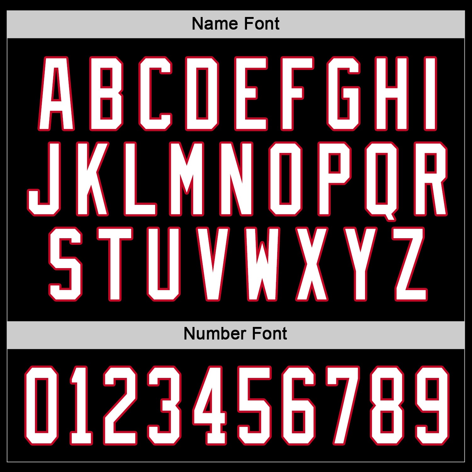 Personalized Hockey Jersey in Black, White, and Red - Customizable Team Apparel Personalized Black White-Red Hockey Jersey - Image 3