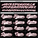Personalized Black Red and White Hockey Jersey for Men and Women Personalized Black White-Red Hockey Jersey