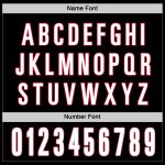 Customizable Black White Red Hockey Jersey with Personalized Name and Number Personalized Black White-Red Hockey Jersey Team
