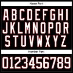 Custom Team Jersey with Personalized Name and Number in Black, White, Red Hockey Lace Design Personalized Black White-Red