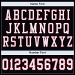 Custom Personalized Football Jersey - Black White Red Mesh with Team Name and Number Personalized Black White-Red Mesh Authentic
