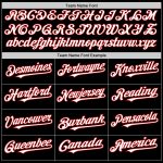 Personalized Black Red White Mesh Authentic Baseball Jersey - Custom Throwback Style Personalized Black White-Red Mesh Authentic