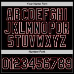 Custom Name Number Personalized Black Red White Mesh Baseball Jersey - Authentic Throwback Team Style Personalized Black