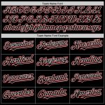 Custom Name Number Personalized Black Red White Mesh Baseball Jersey - Authentic Throwback Team Style Personalized Black