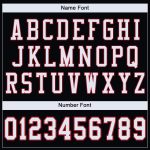 Custom Mesh Football Jersey Black White Red Size 3 - Personalized Sports Apparel Personalized Black White-Red Mesh Football