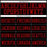 Personalized Football Jersey Mesh Black White Red for Kids Size 4 Personalized Black White-Red Mesh Football Jersey 4