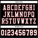 Personalized Black Red White Mesh Football Jersey for Men - Custom Size 6 Personalized Black White-Red Mesh Football Jersey