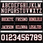Personalized Black Red White Football Jersey for Men - Custom Number 82 Personalized Black White-Red Mesh Football Jersey