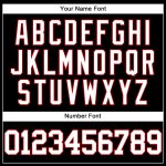 Personalized Throwback Baseball Jersey Black White Red Mesh for Men Personalized Black White-Red Mesh Throwback Baseball