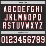 Personalized Black Red White Mesh Throwback Football Jersey for Men Personalized Black White-Red Mesh Throwback Football