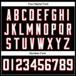 Custom Black White Red Mesh Throwback Football Jersey - Personalized Sports Apparel Personalized Black White-Red Mesh Throwback