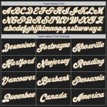 Custom Name Number Authentic Black White Red Gold Split Fashion Baseball Jersey Personalized Black White-Red Old Gold Authentic