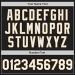 Custom Name Number Authentic Black White Red Gold Split Fashion Baseball Jersey Personalized Black White-Red Old Gold Authentic