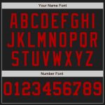 Custom Name Number Personalized Authentic Baseball Jersey Black White Red Pinstripe Fashion Team Personalized Black White-Red