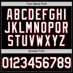 Personalized Throwback Baseball Jersey in Black, White, and Red - Customizable Sports Apparel Personalized Black White-Red