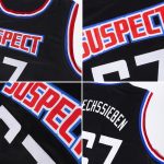 Personalized Black White Red Throwback Basketball Jersey for Adults Personalized Black White-Red Throwback Basketball Jersey