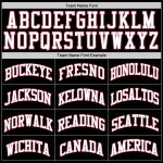 Personalized Throwback Basketball Jersey Black White Red 79 - Custom Sports Apparel Personalized Black White-Red Throwback
