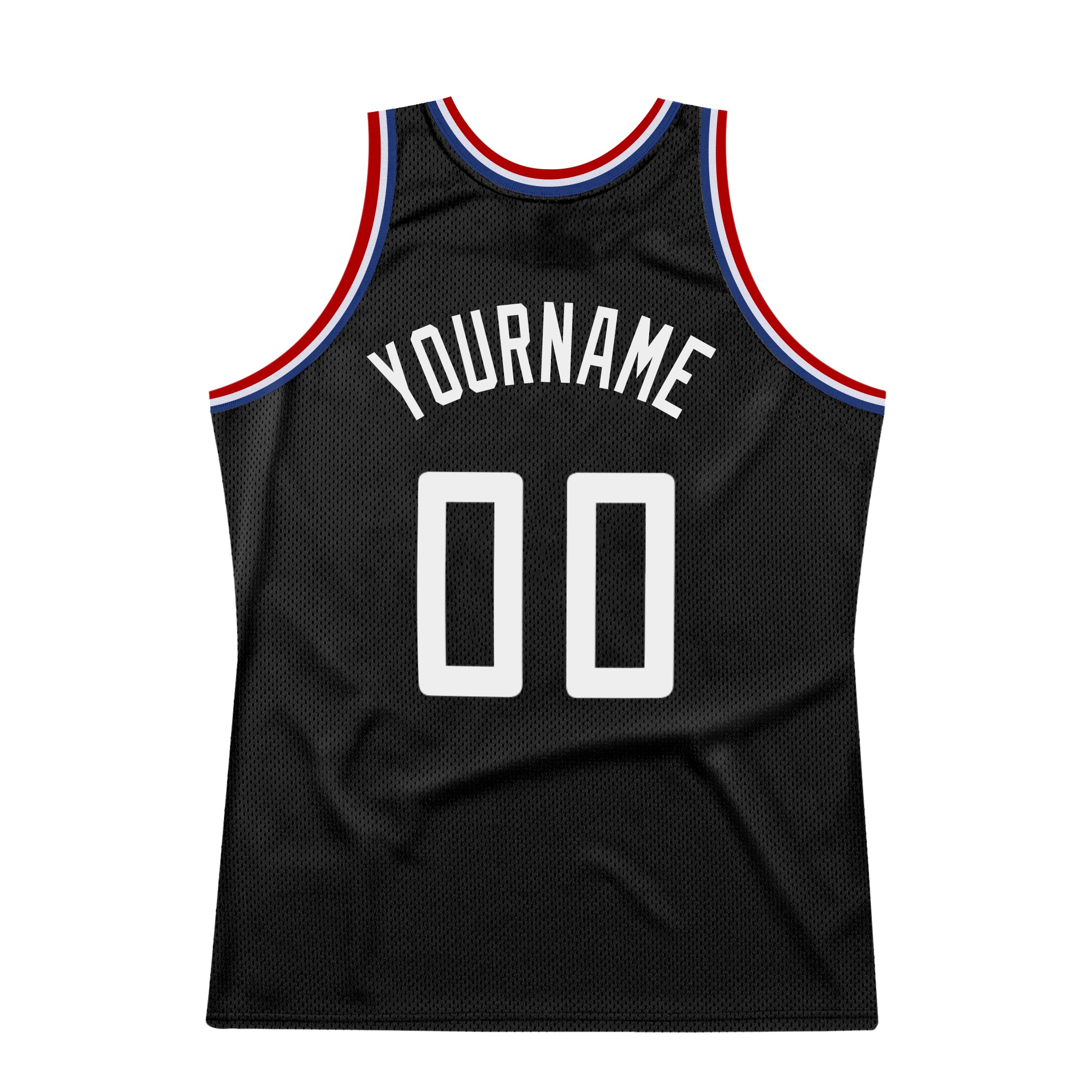 Personalized Black Red White Basketball Jersey - Custom Throwback Style Personalized Black White-Red Throwback Basketball - Image 6