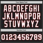Personalized Throwback Basketball Jersey 81 in Black White Red - Custom Sports Apparel Personalized Black White-Red Throwback