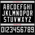 Personalized Black Red White Basketball Jersey - Custom Throwback Style Personalized Black White-Red Throwback Basketball