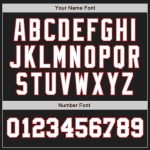 Personalized Two Tone Black White Red Baseball Jersey for Men and Women Personalized Black White-Red Two Tone Baseball Jersey