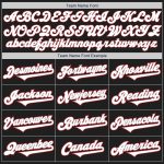 Personalized Two Tone Black White Red Baseball Jersey for Men and Women Personalized Black White-Red Two Tone Baseball Jersey